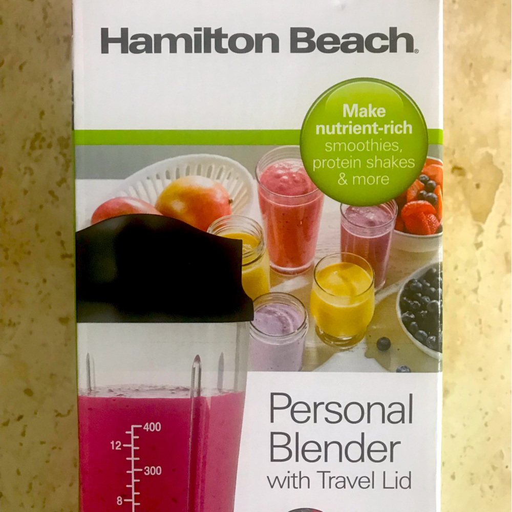 Hamilton Beach Personal Blender with Travel Lid - Black